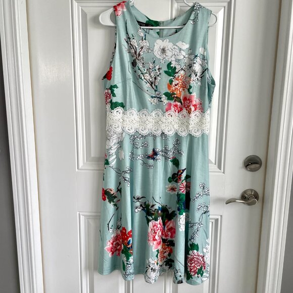 HOMEYEE Cocktail A-Line Embroidery Casual Dress NWT - Picture 2 of 8